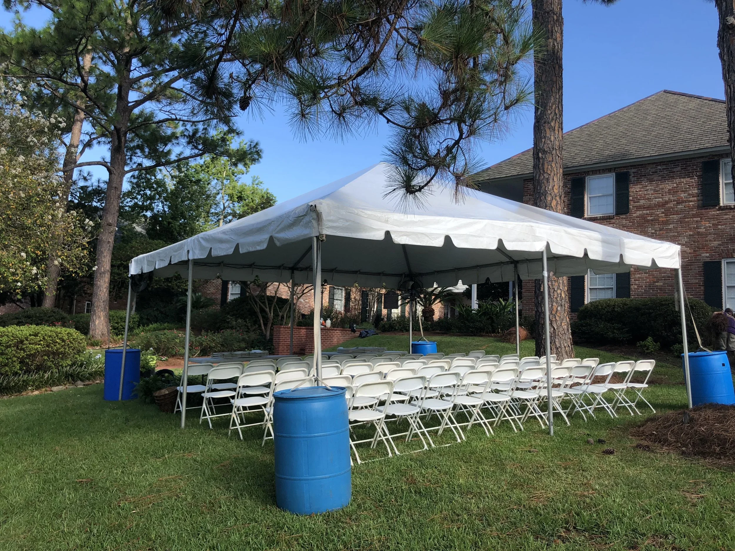 20' x 20' Frame Tent - White — Box K Events